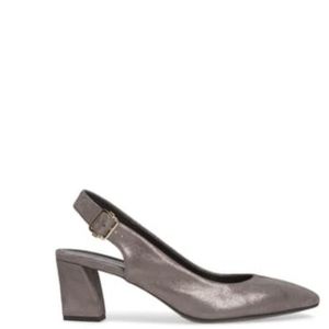SOLD AGL Dahlia Grey Slingback Pumps Sz 7.5
